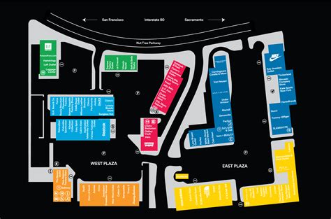 vacaville premium outlets map.